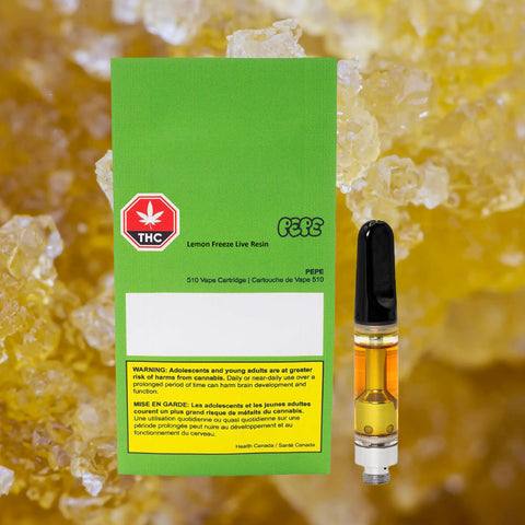 Pepe Live Resin 510 Vape Carts: Lemonatti & Lemon Freeze